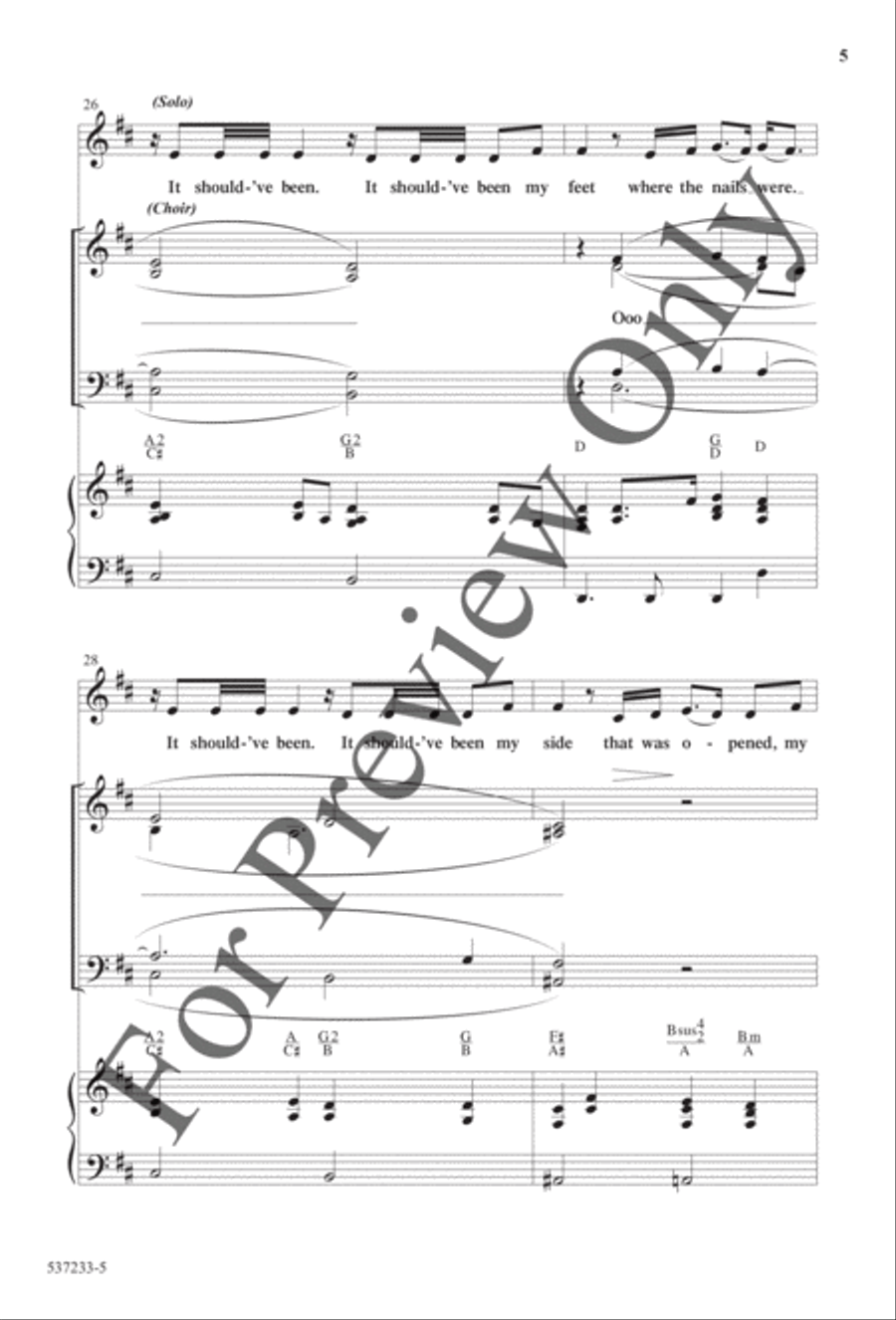 Where the Nails Were - Anthem 4-Part scores gallery preview page 5