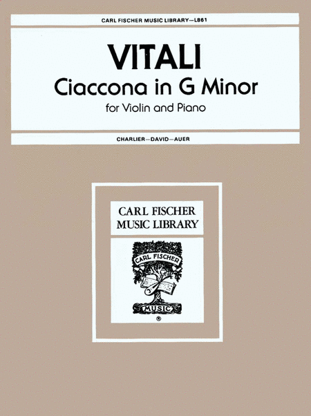 Ciaccona in G Minor