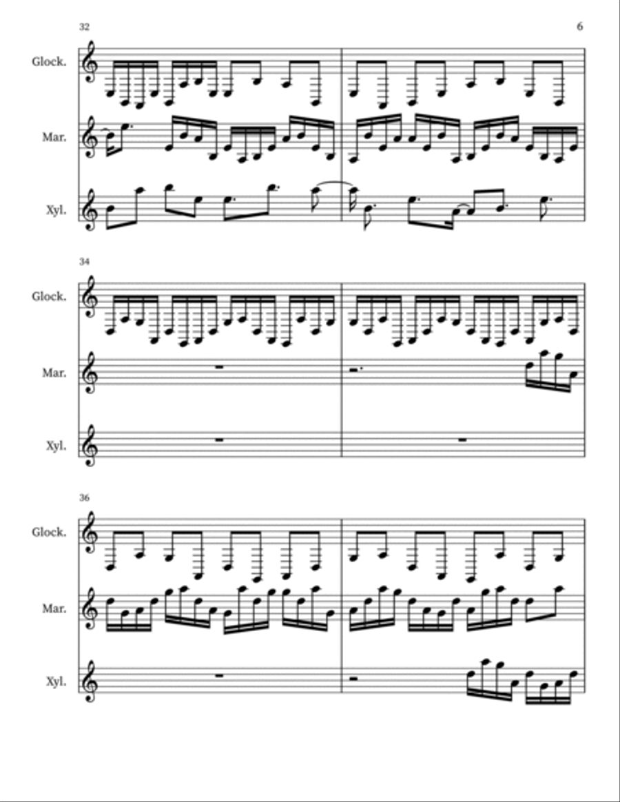 Confection 91 Percussion scores gallery preview page 6