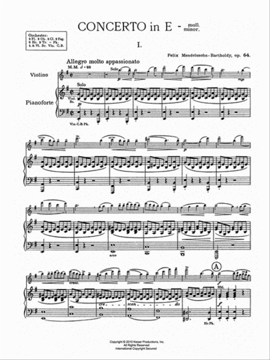 Violin Concerto in E minor Violin Solo scores gallery preview page 6