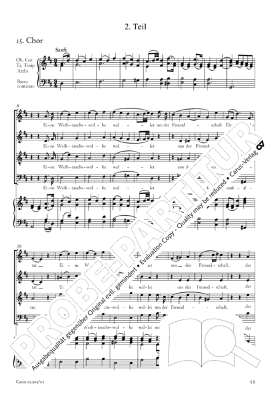 Dank-Hymne der Freundschaft 4-Part scores gallery preview page 56