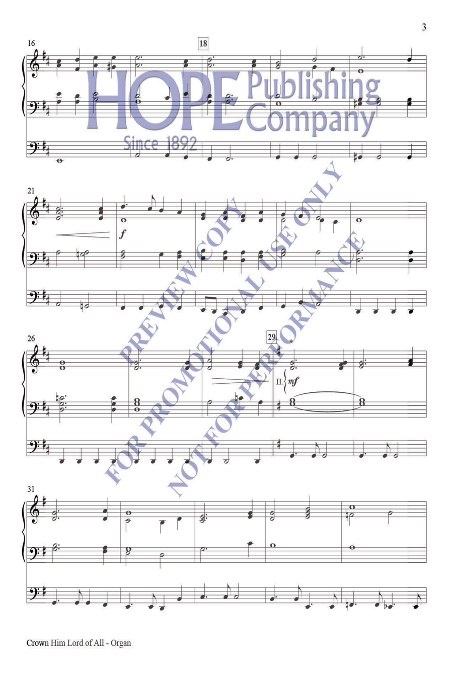 Crown Him Lord of All Choir scores gallery preview page 4