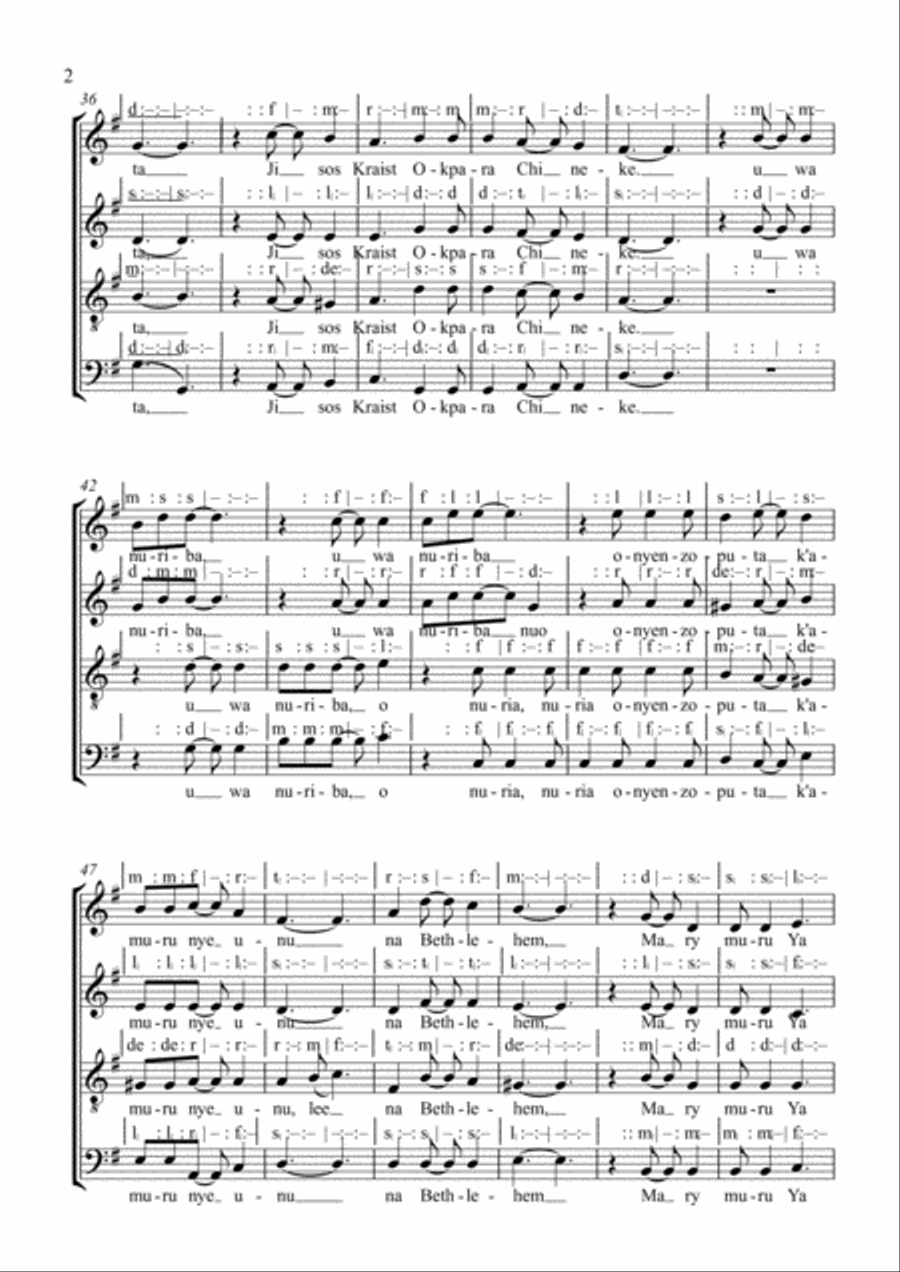 Lee kpakpando Voice Solo scores gallery preview page 2