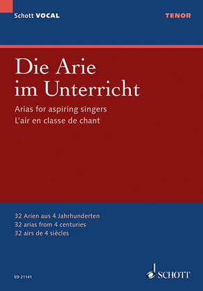 Book cover for Arias for Aspiring Singers [Die Arie im Unterricht]