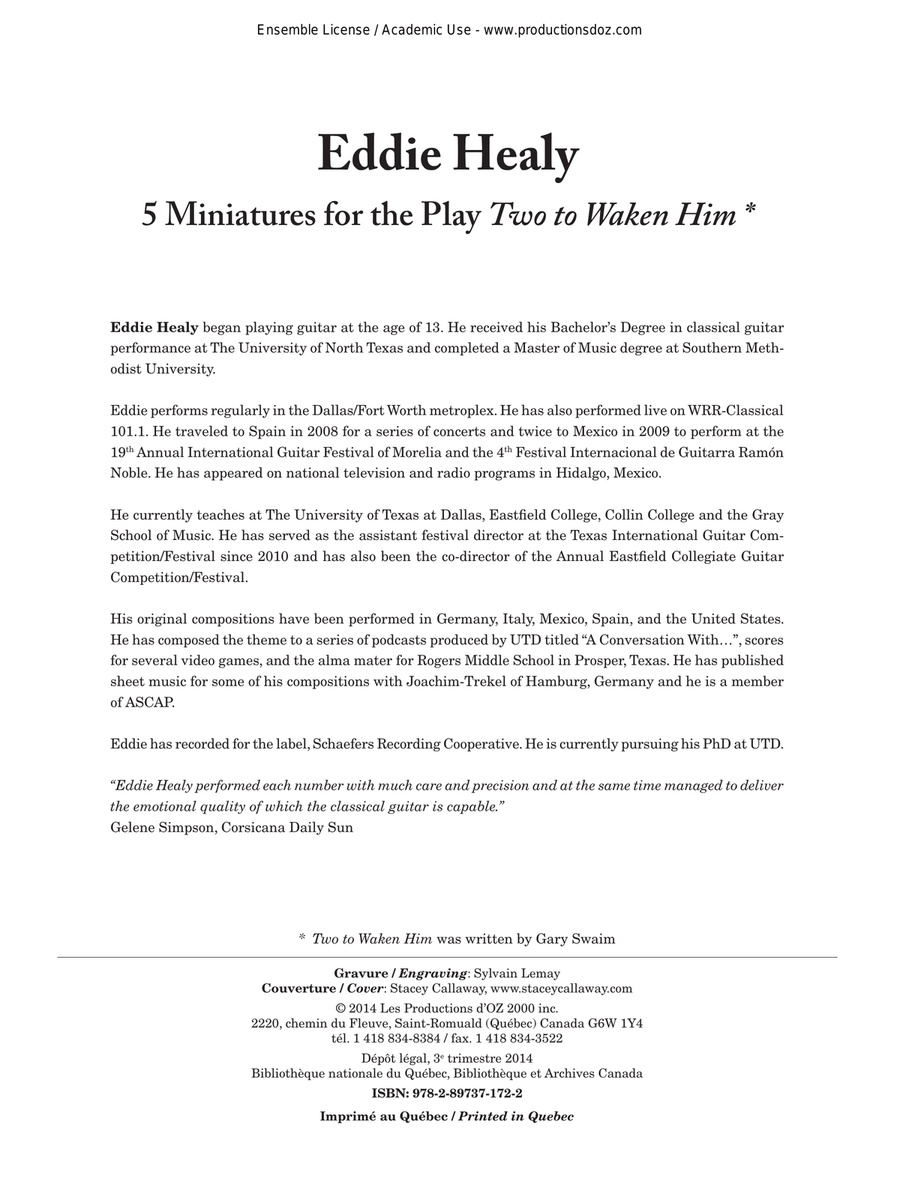 5 Miniatures for the Play 