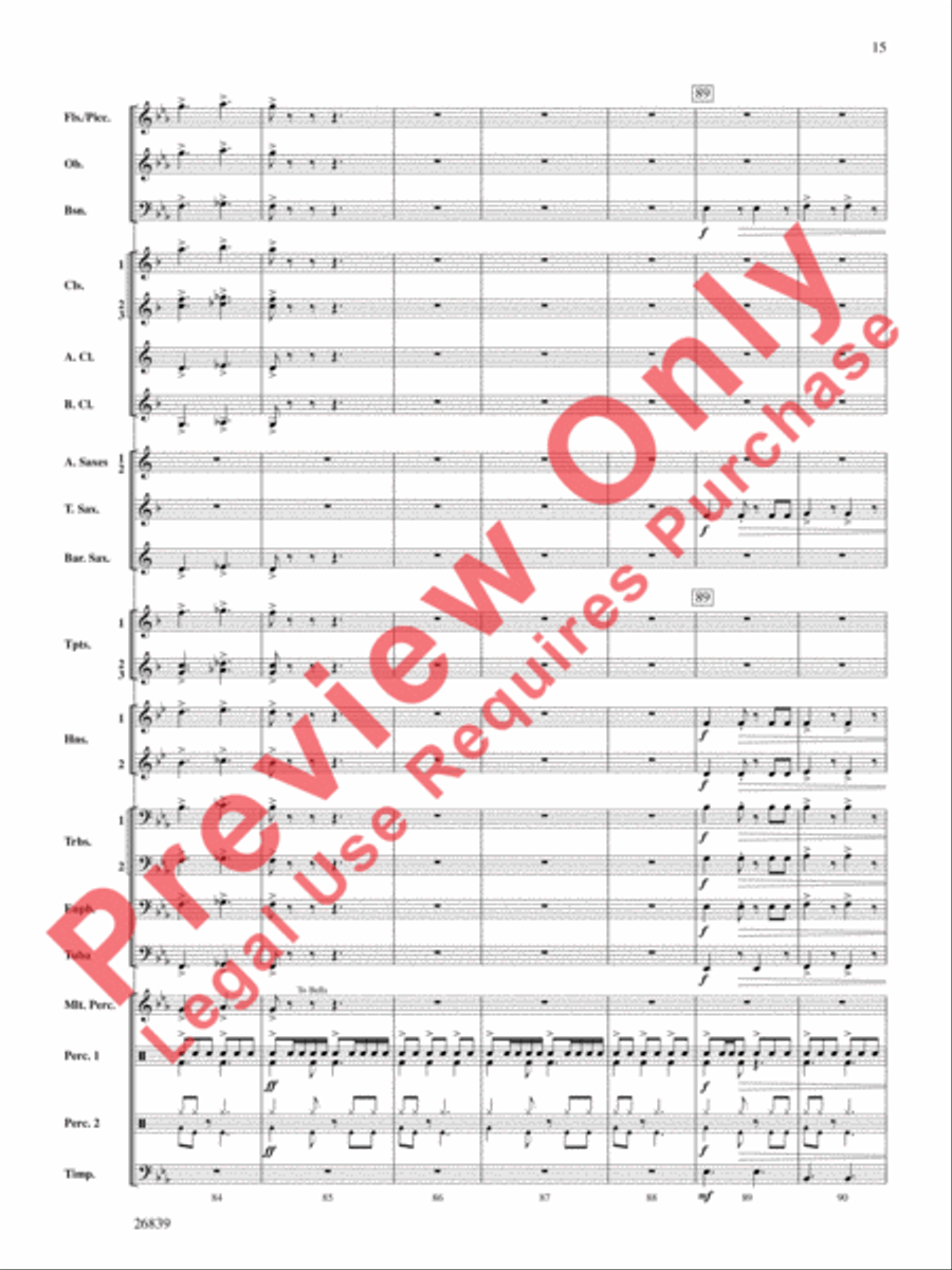 Flourish for Winds Concert Band scores gallery preview page 16