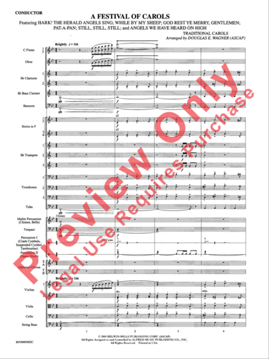 A Festival of Carols Full Orchestra scores gallery preview page 4
