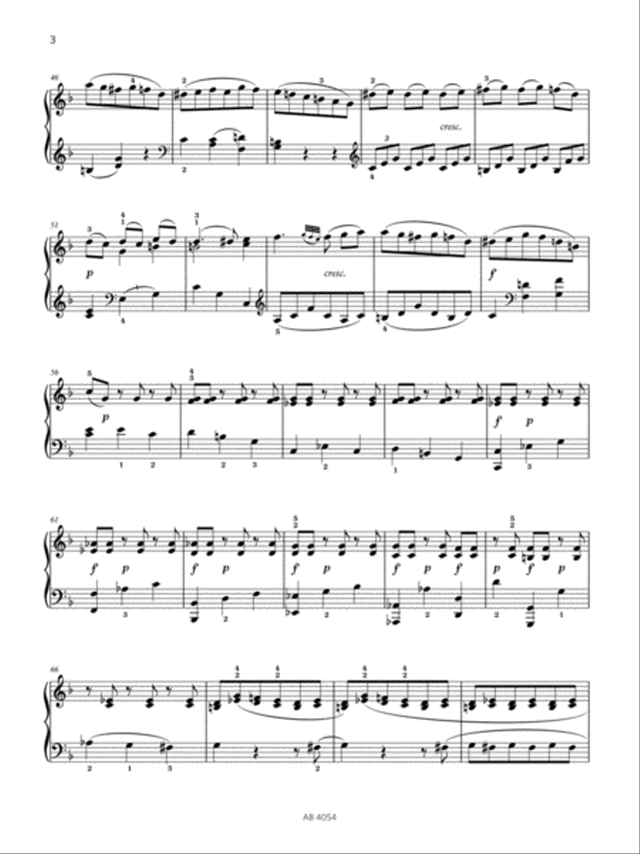 Allegro (Grade 8, list A2, from the ABRSM Piano Syllabus 2023 & 2024) Piano Method scores gallery preview page 3