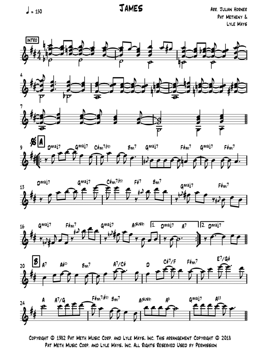 James Piano scores gallery preview page 1