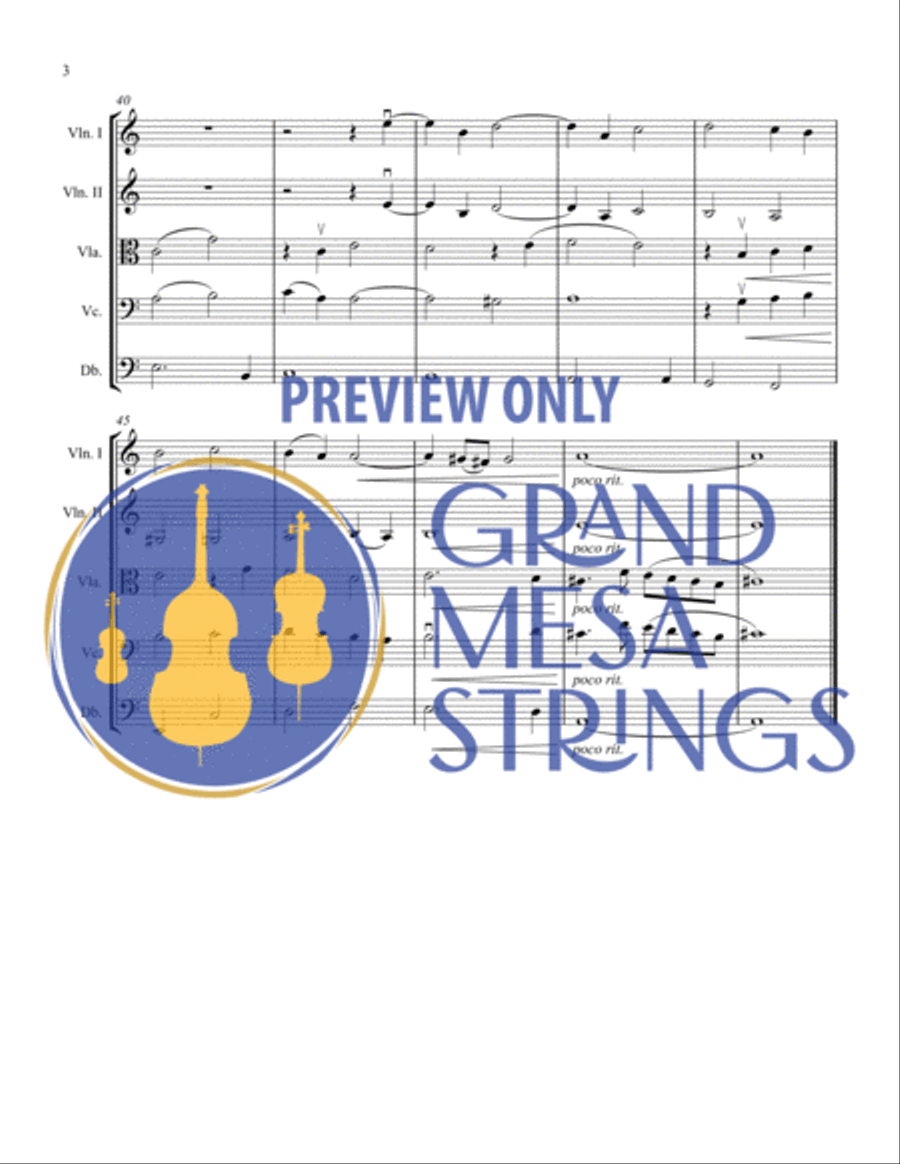 Flow, My Tears String Orchestra scores gallery preview page 4