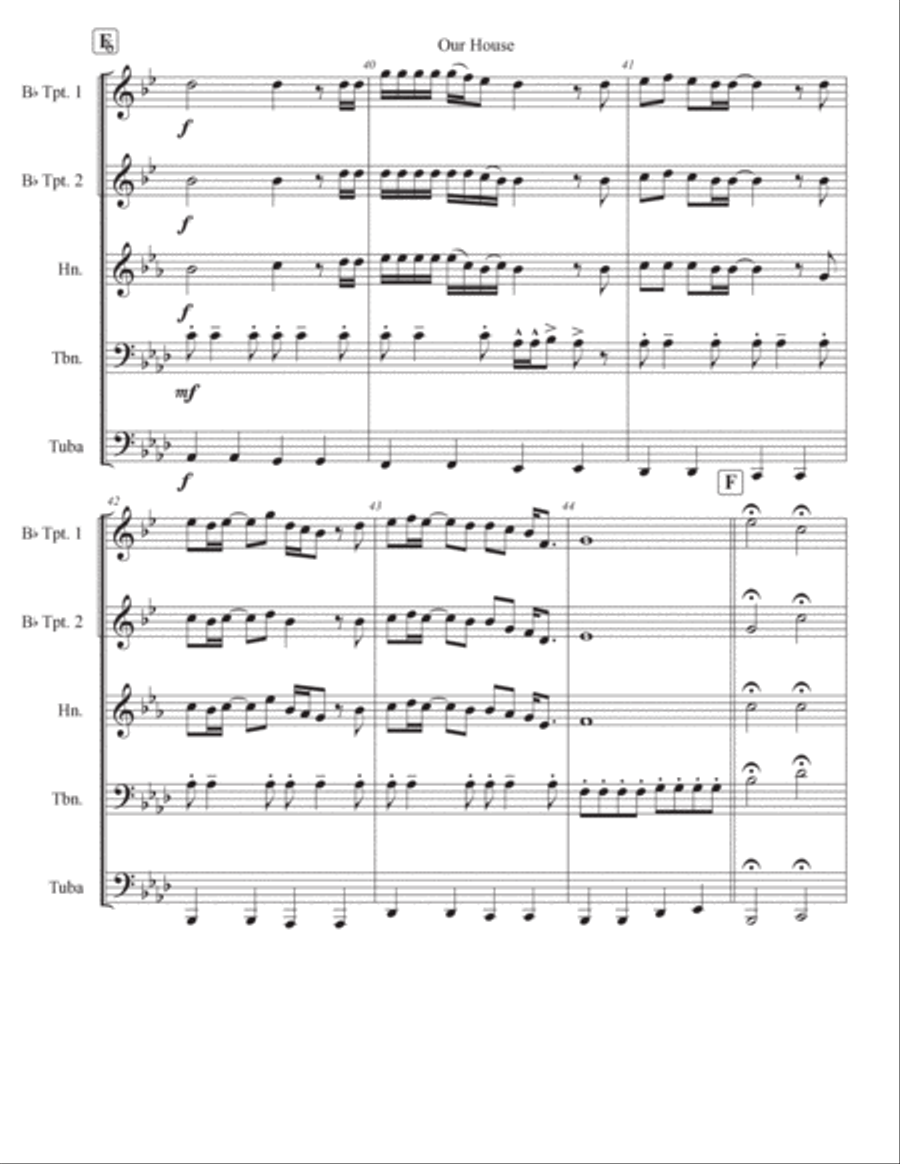Our House Brass Ensemble scores gallery preview page 6