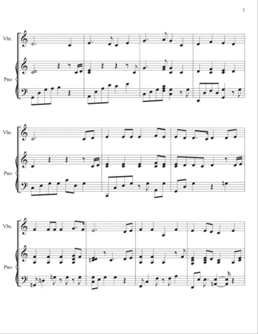 Alas, and Did My Savior Bleed (Violin with piano accompaniment)(Violin Sheet Music Pdf) Violin Solo scores gallery preview page 3