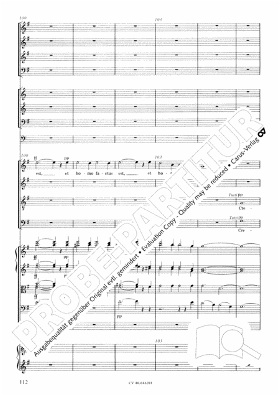 Mass in A Major (2 versions) STB scores gallery preview page 123