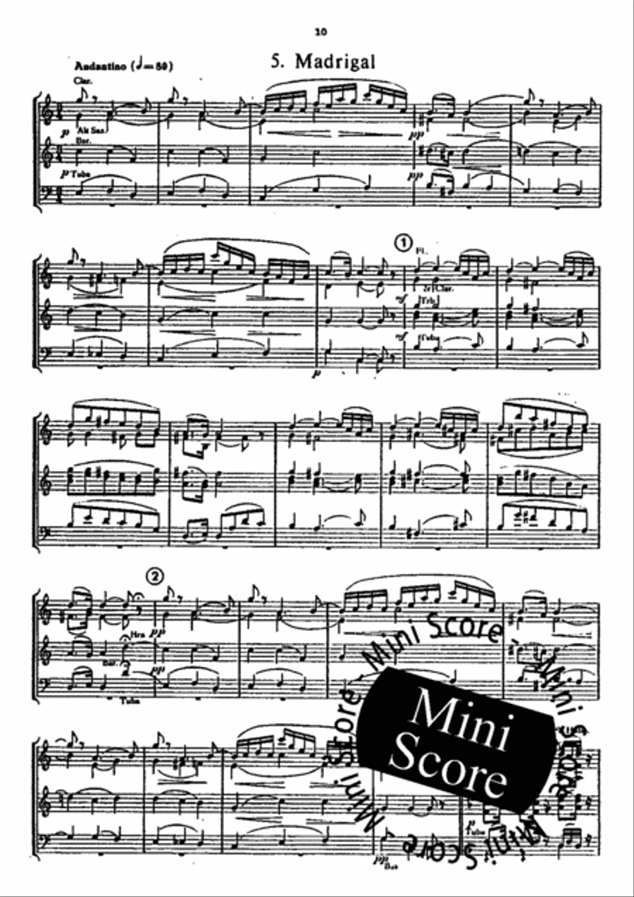 Le Roi S'Amuse Fanfare Band scores gallery preview page 12