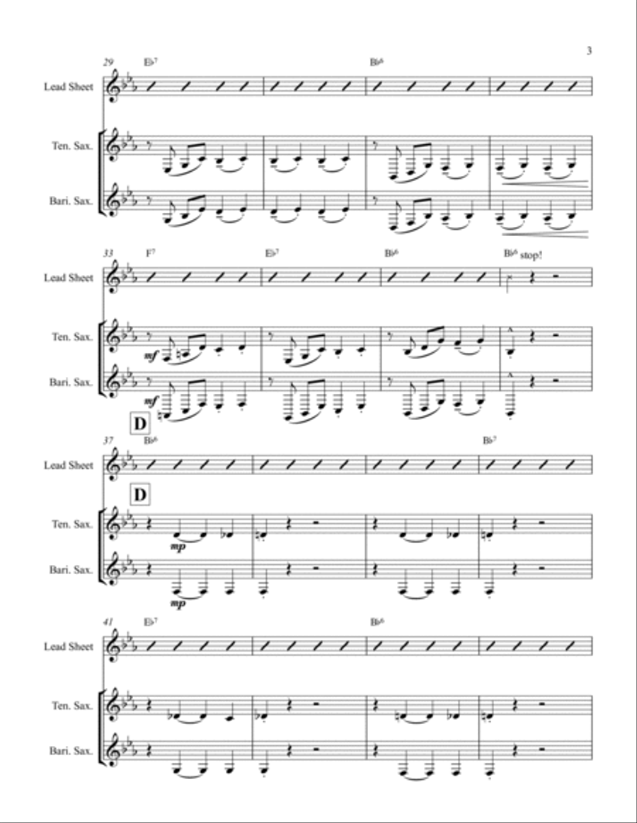 Bright And Early Bright And Early Jazz Ensemble scores gallery preview page 3