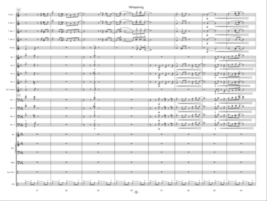 Whispering Jazz Ensemble scores gallery preview page 9