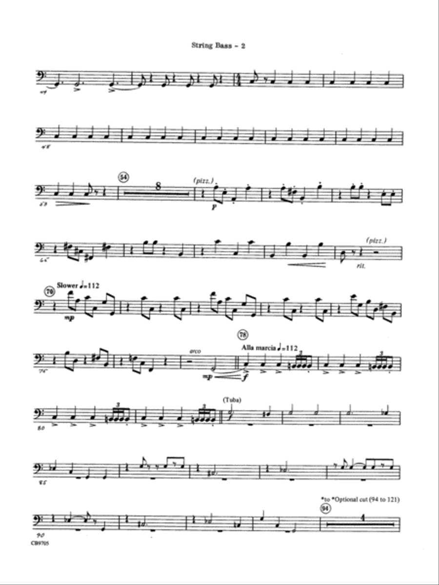 The Empire Strikes Back (Finale): String Bass Concert Band scores gallery preview page 2