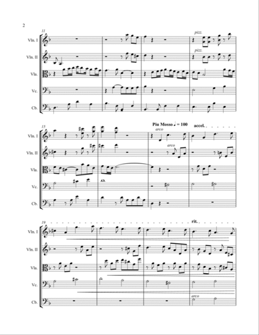 Tango Izquierda for string orchestra String Orchestra scores gallery preview page 2