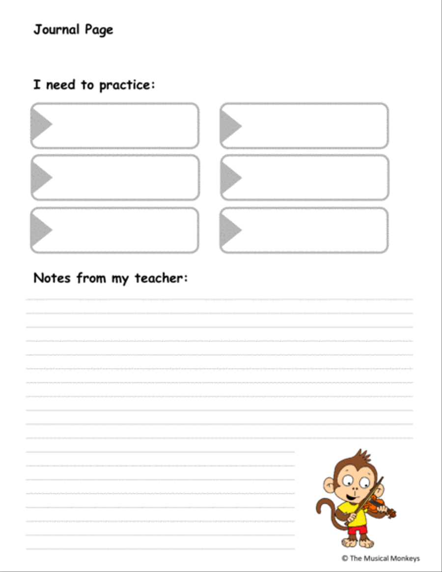 One Week Practice Fun for Young Violin Students - Learn about jungle instruments Violin Solo scores gallery preview page 3