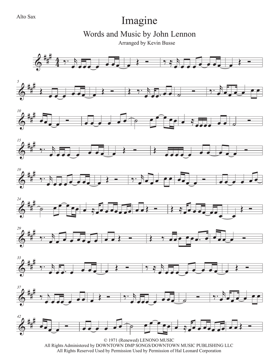 Imagine saxophone top