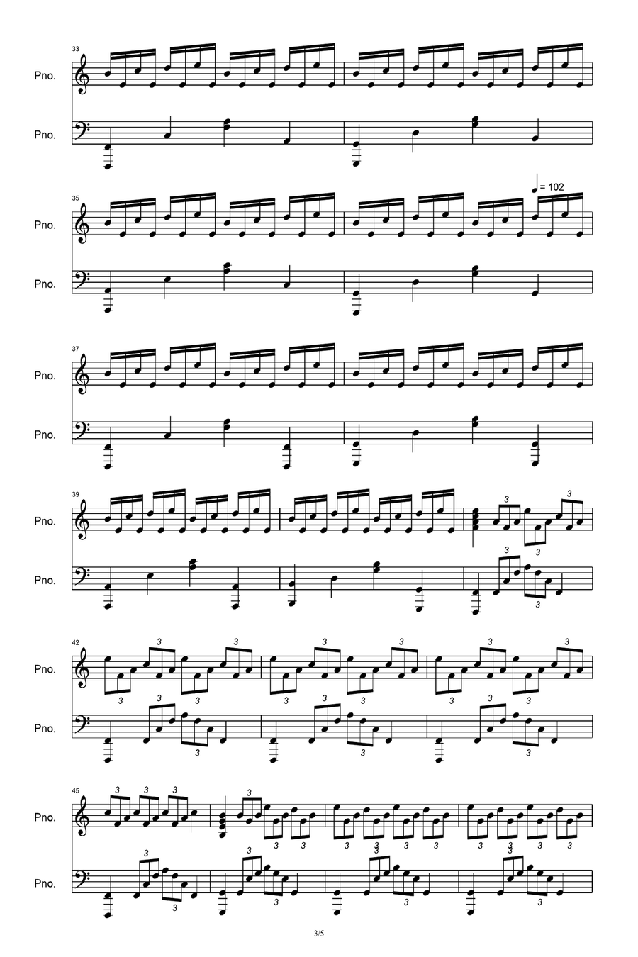 Mountains Piano Solo scores gallery preview page 3