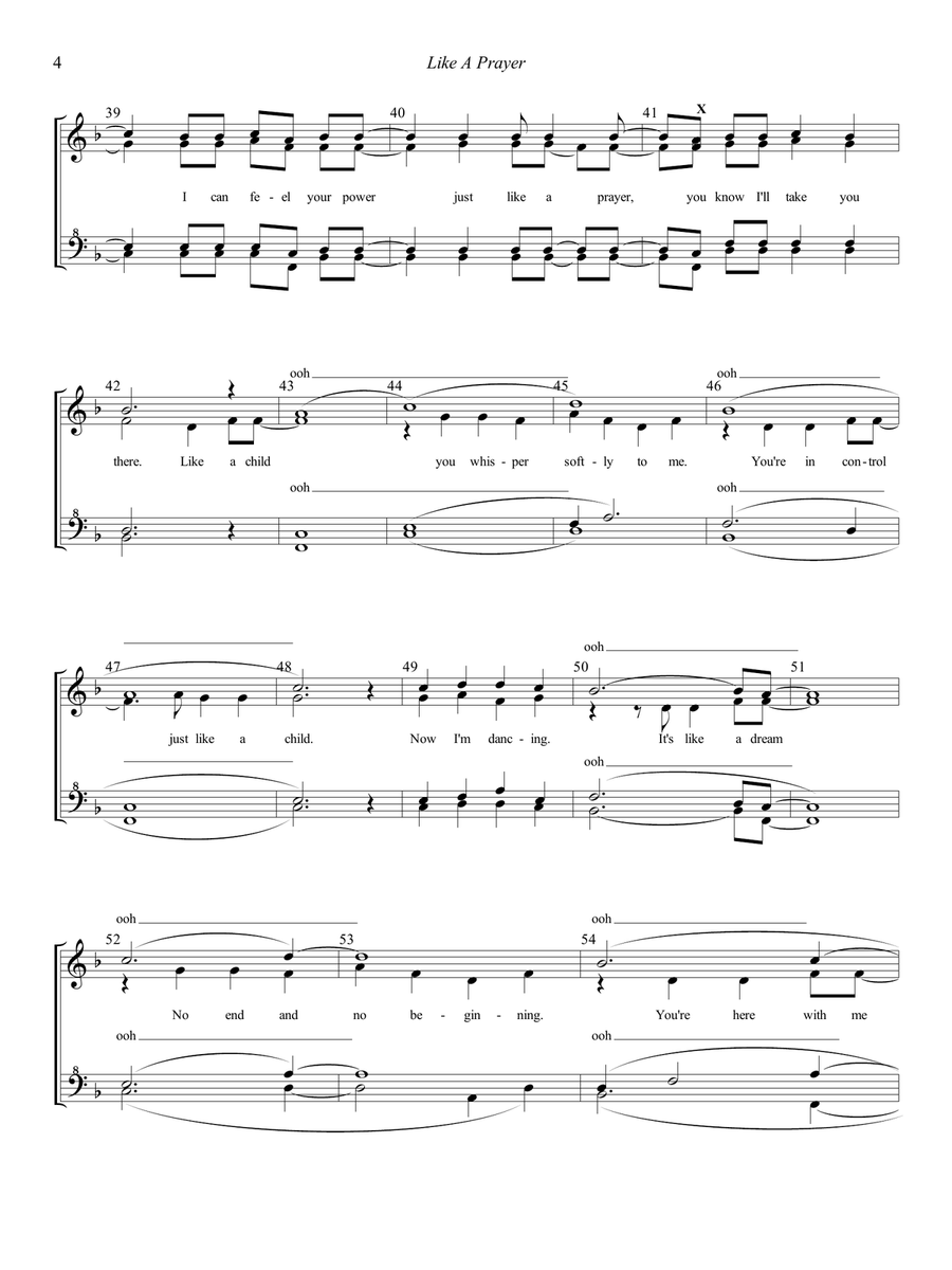Like A Prayer Like A Prayer SSAA scores gallery preview page 4