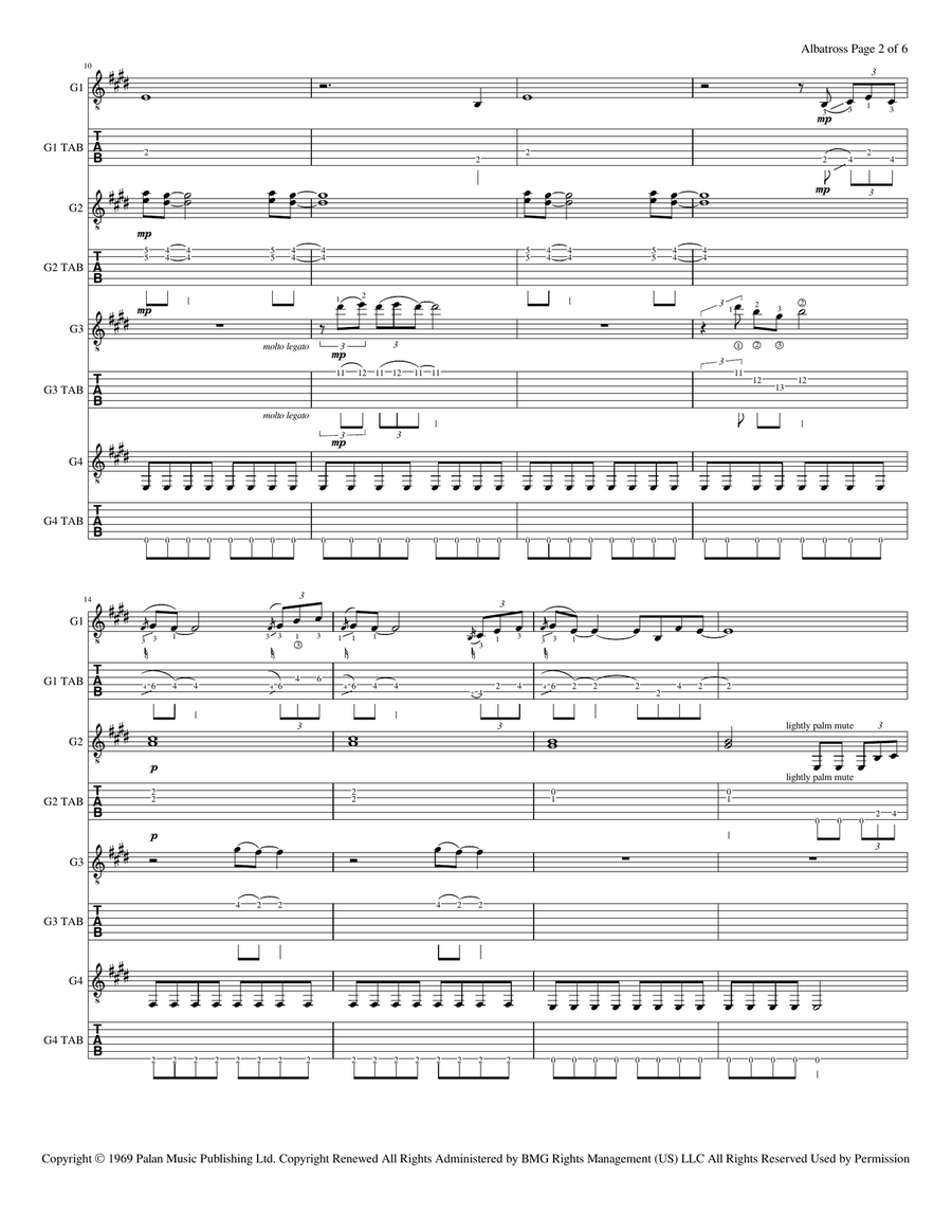 Albatross Guitar Ensemble scores gallery preview page 3