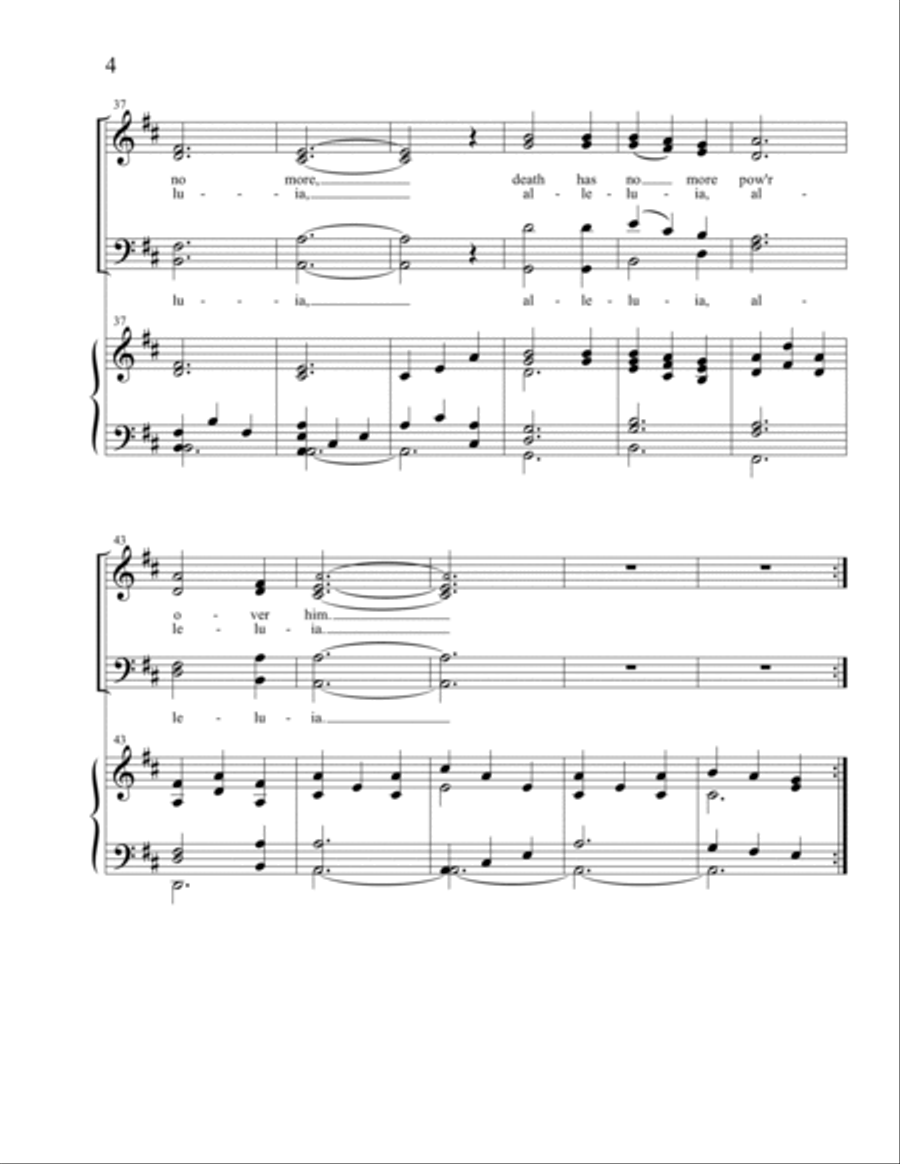 Alleluia (SATB) Alleluia (SATB) 4-Part scores gallery preview page 4