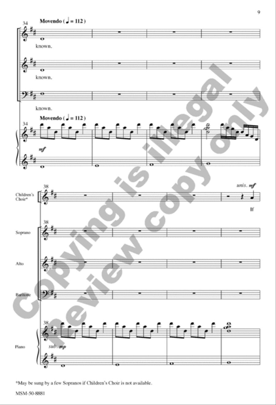 Pentecost (Choral Score) 3-Part scores gallery preview page 8