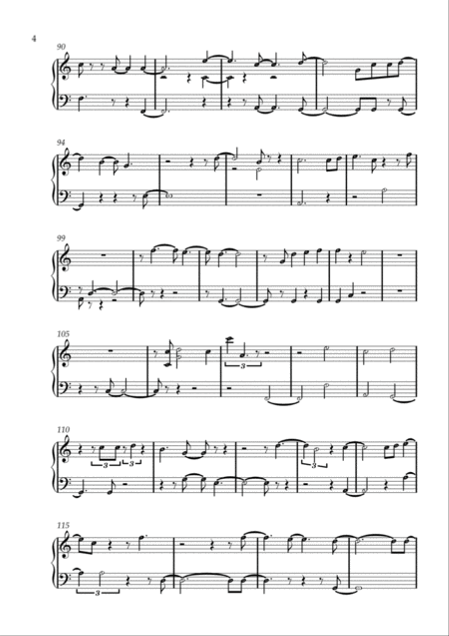 Holy Forever Easy Piano scores gallery preview page 4