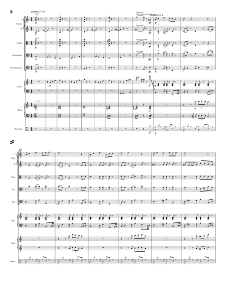Mountains, Storms, & Saudade String Orchestra scores gallery preview page 2