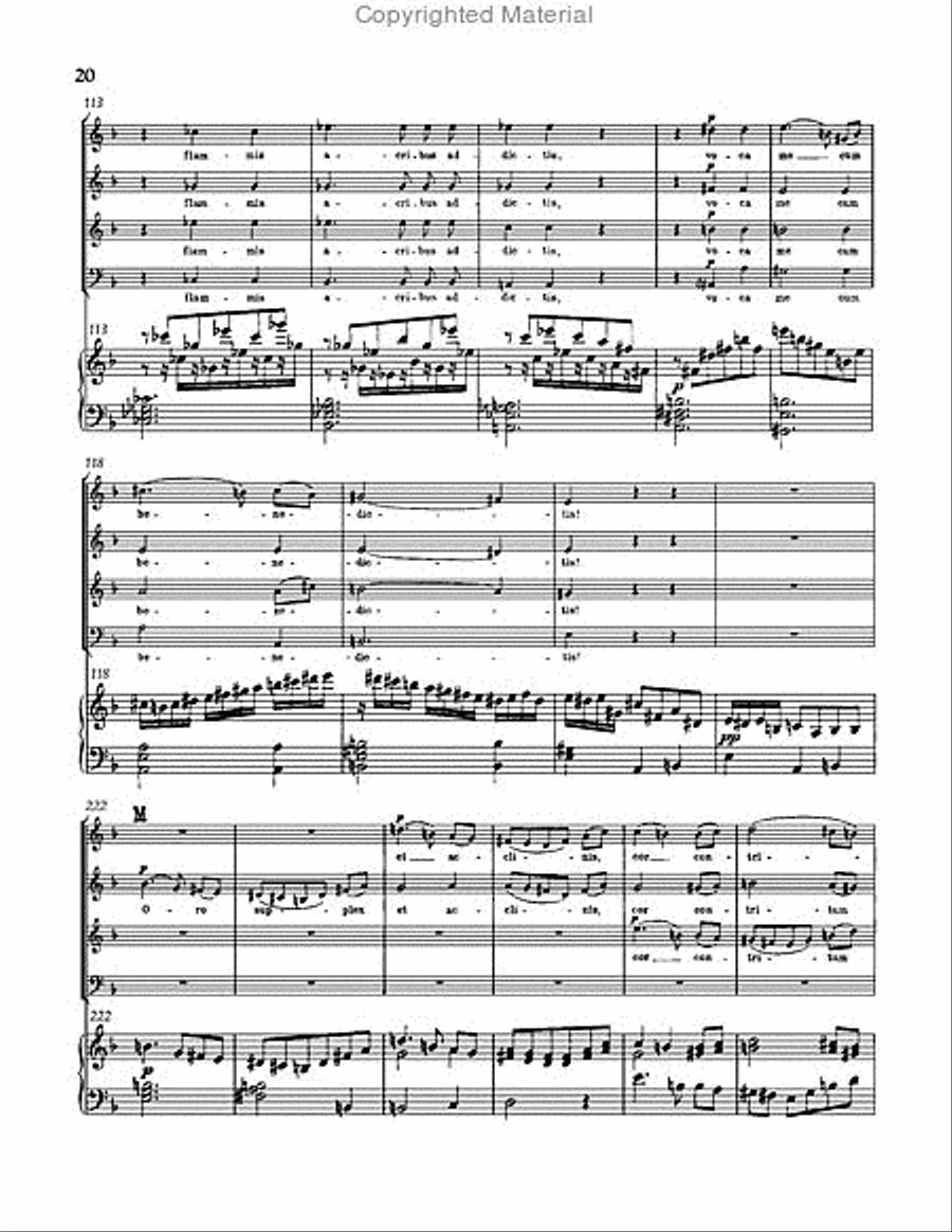 Requiem in D minor, WAB 39 Choir scores gallery preview page 20