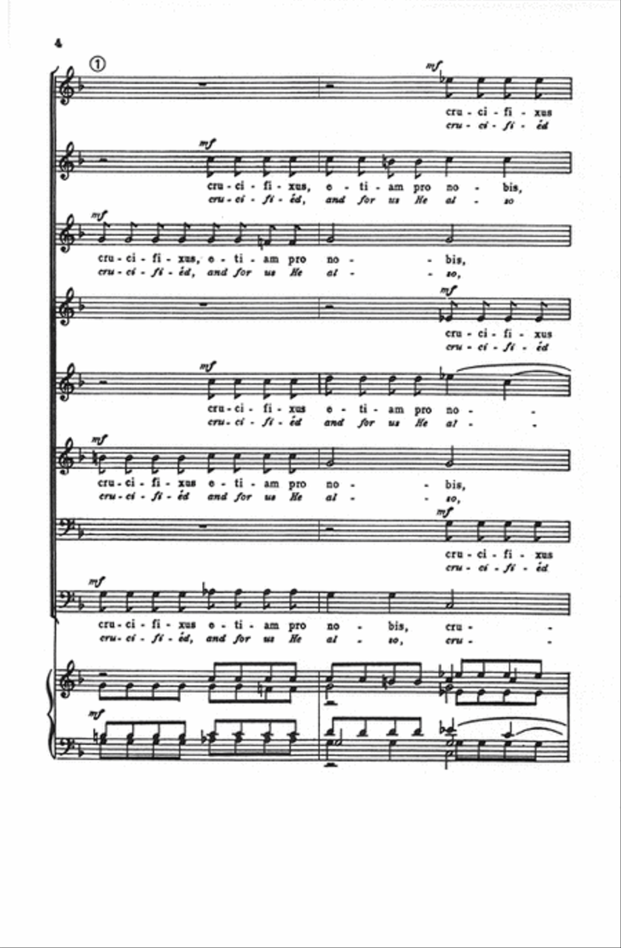 Crucifixus - SSAATTBB SSAATTBB scores gallery preview page 4