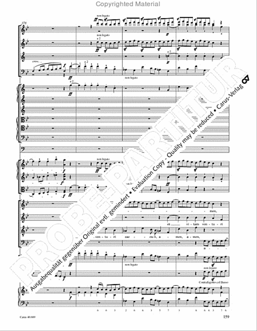 Missa solemnis 4-Part scores gallery preview page 175