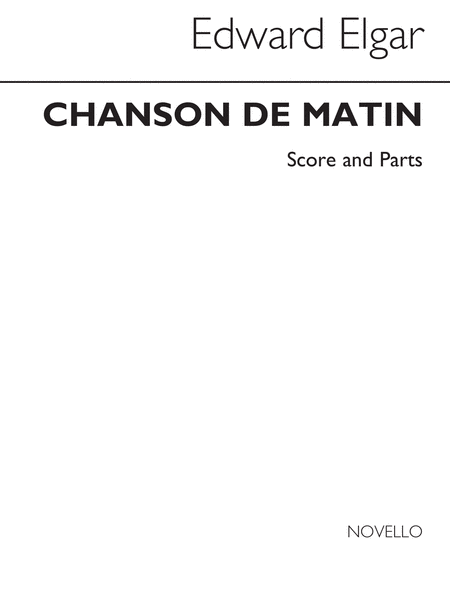 Chanson De Matin Recorder Quintet Score/Parts