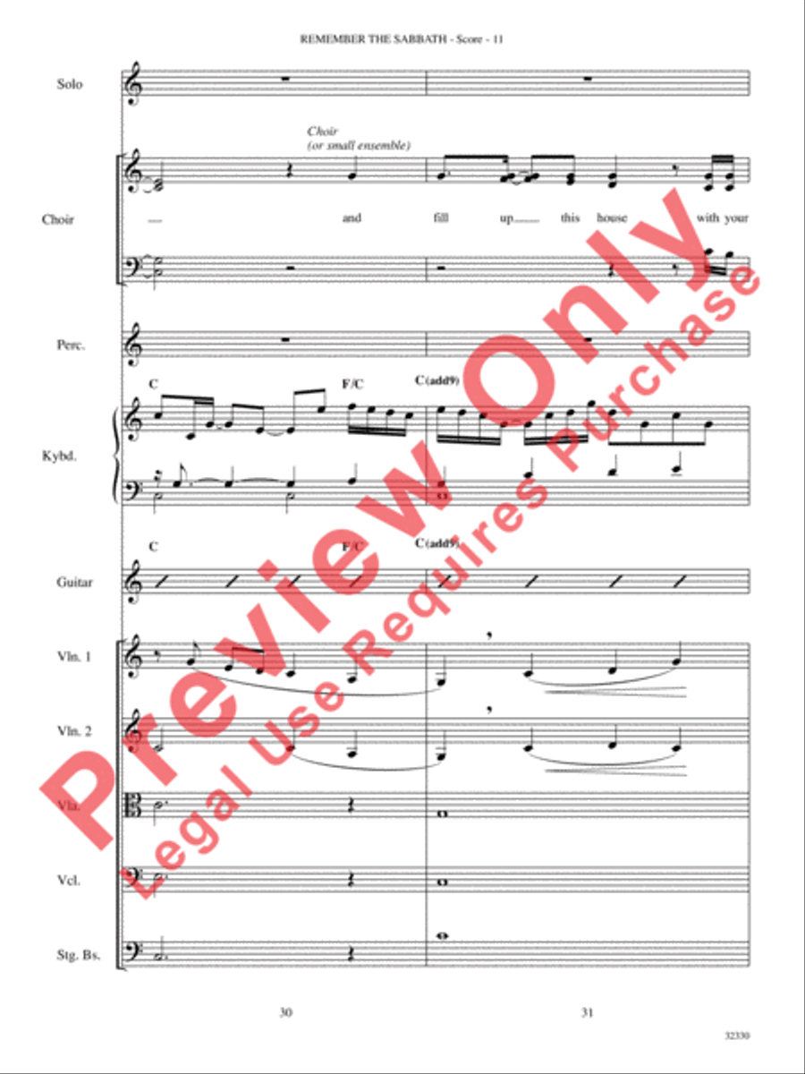 Remember the Sabbath Remember the Sabbath Choir scores gallery preview page 12