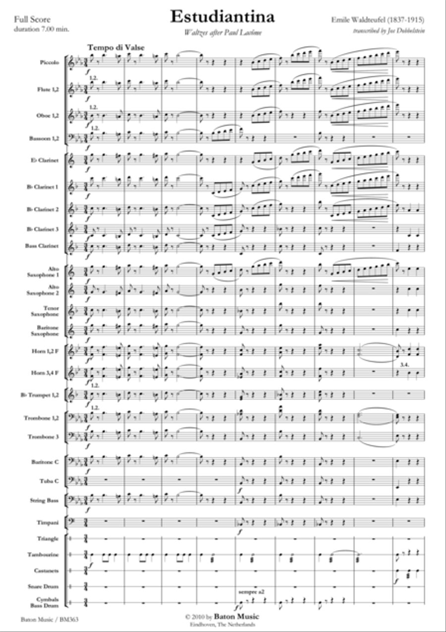 Estudiantina Estudiantina Concert Band scores gallery preview page 2