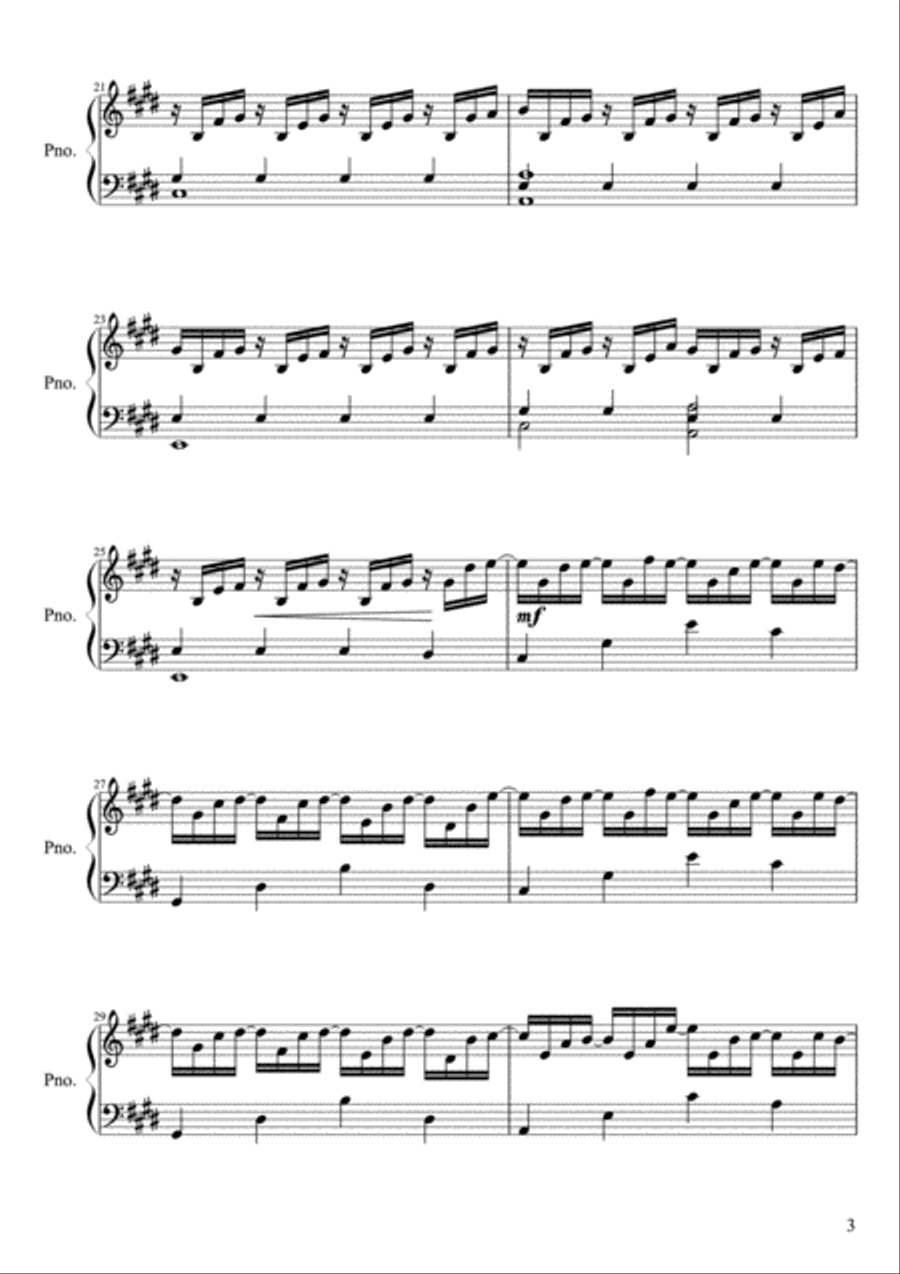 February - Heartbeats (from Seasons in Flight) Piano Solo scores gallery preview page 3