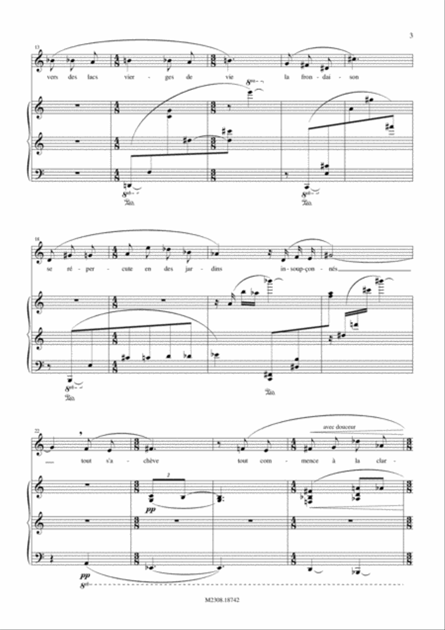 Tout S'Acheve, Tout Commence Voice Solo scores gallery preview page 3