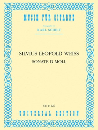 Book cover for Guitar Sonata, D Min, Scheit