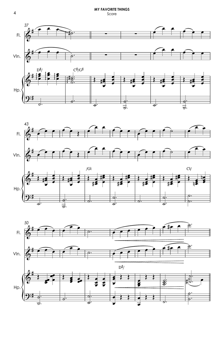 My Favorite Things Small Ensemble scores gallery preview page 4