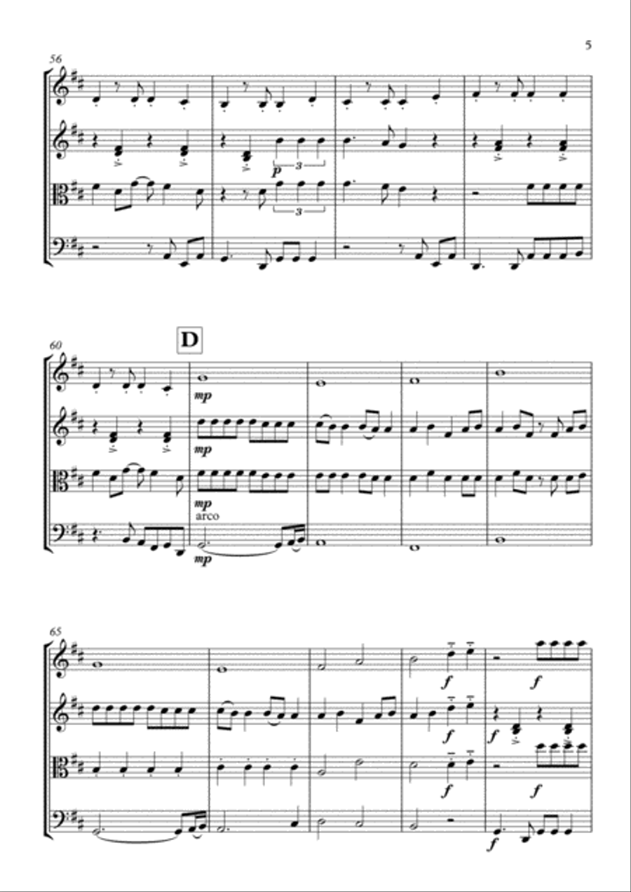Rude String Quartet scores gallery preview page 6