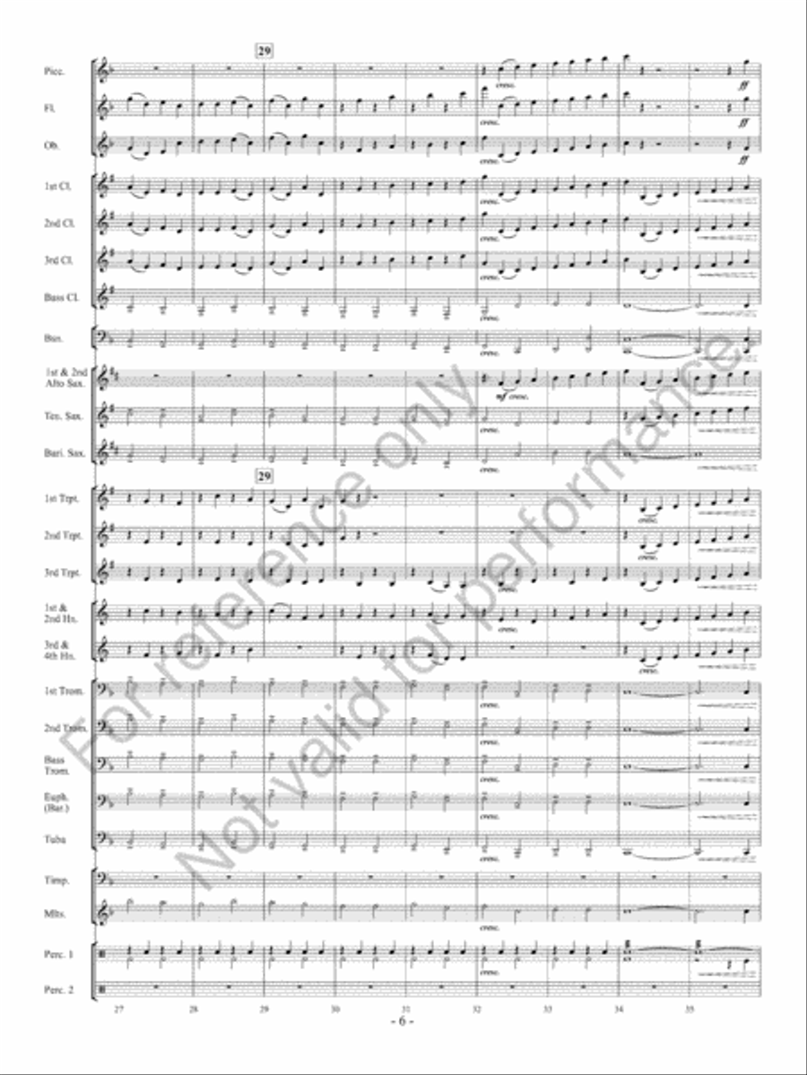 Yorkshire Folk Song Suite Concert Band scores gallery preview page 7