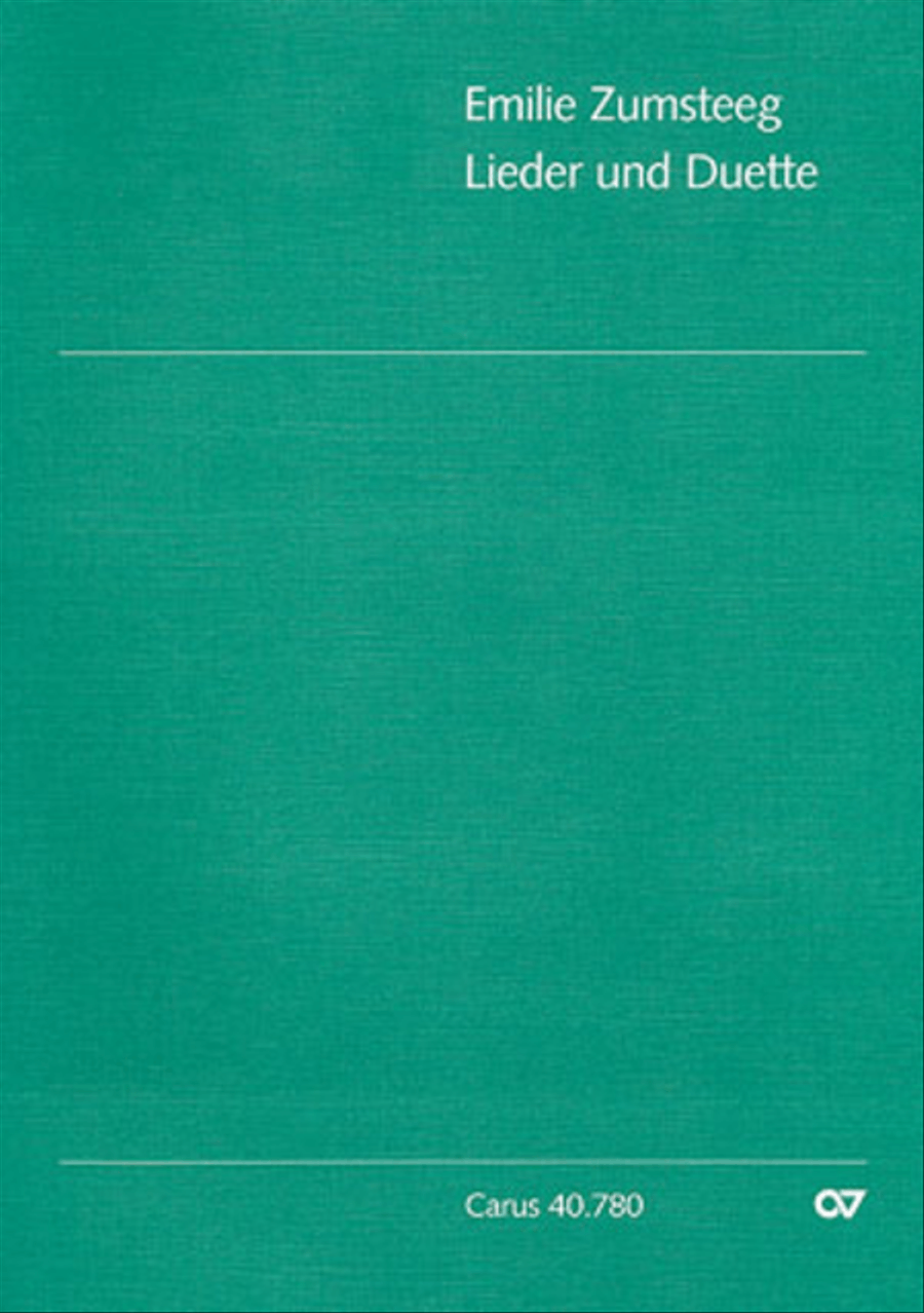 Zumsteeg: Ausgewahlte Lieder und Duette Choir scores gallery preview page 1