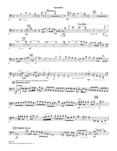 Abbey Road - A Symphonic Portrait - Bassoon