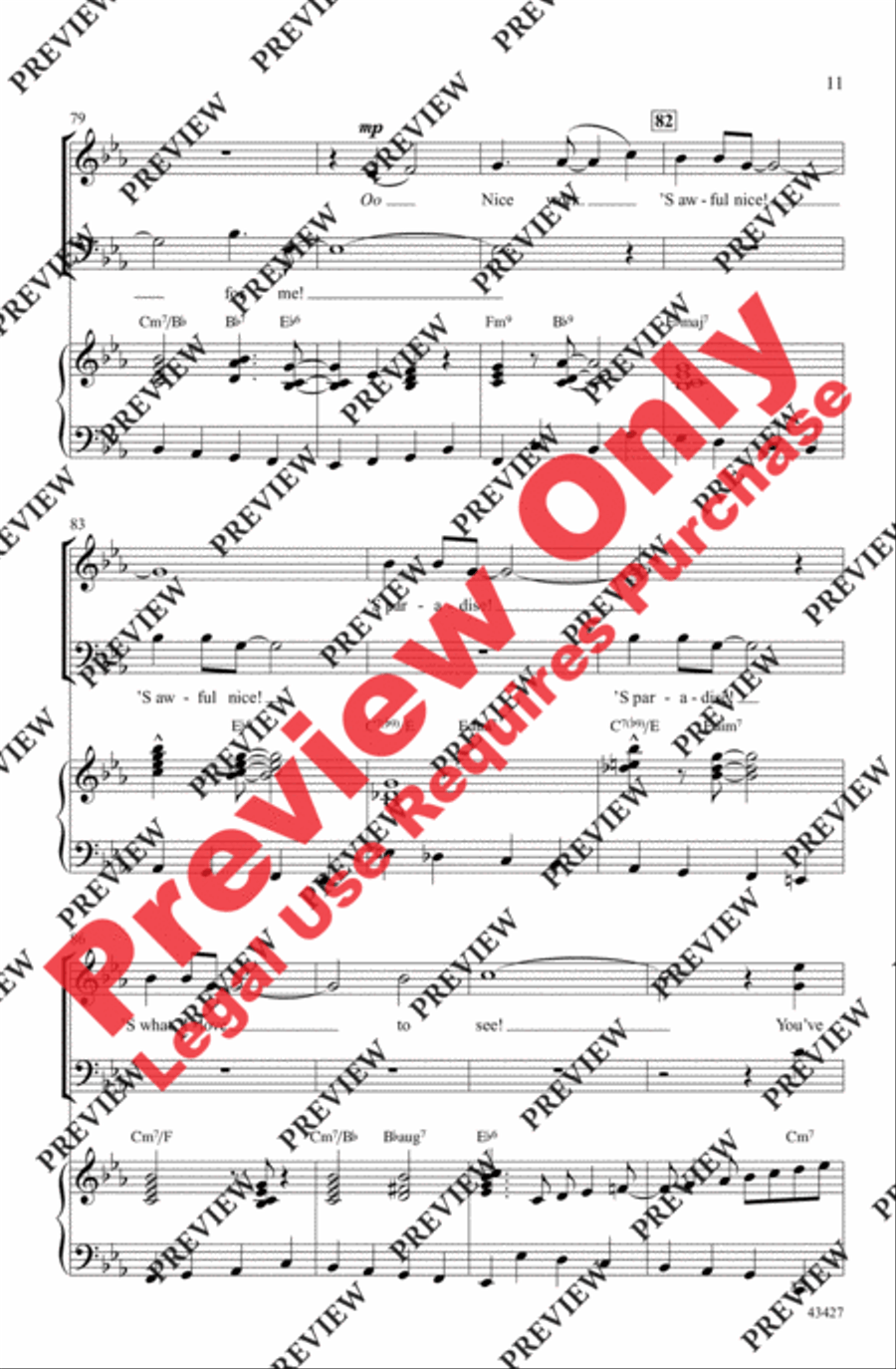Swingin' with the Gershwins! 3-Part scores gallery preview page 11