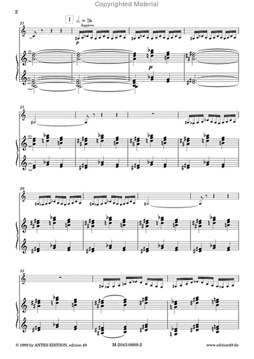 Sonate fur Klarinette und Klavier