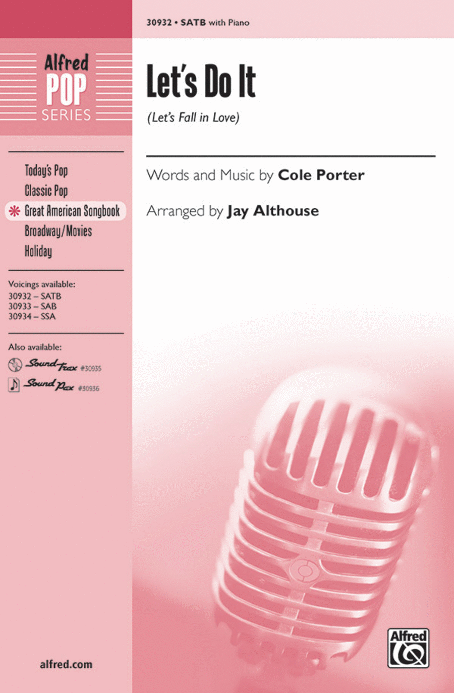 Let's Do It (Let's Fall in Love) 4-Part scores gallery preview page 1