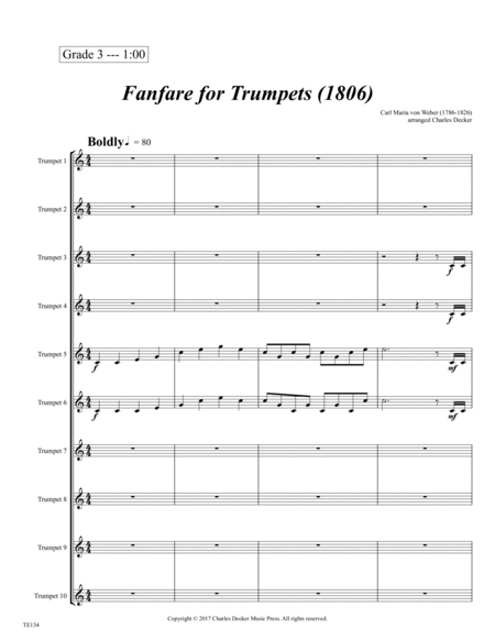 Fanfare for Ten Trumpets (1806) image number null