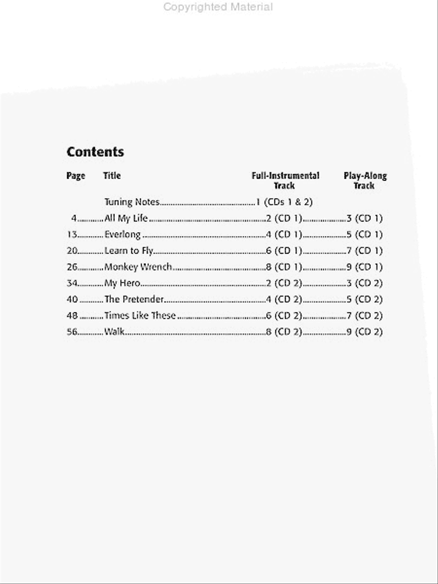 Foo Fighters Electric Guitar scores gallery preview page 2